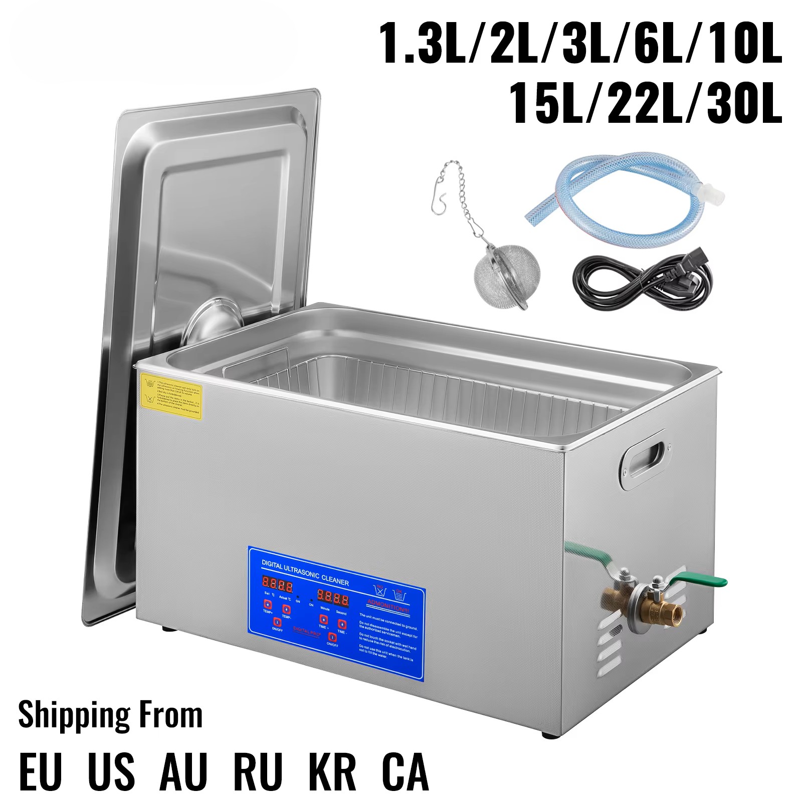 Ultrasonic Cleaner 30L Industrial - SucceBuy Limpiador Ultrasónico Portátil con Calefacción