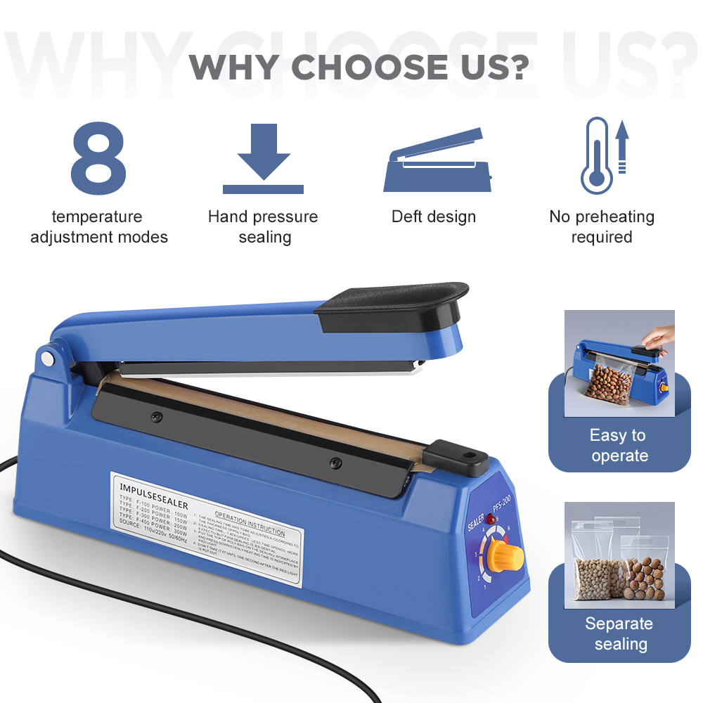 Máquina selladora de impulso p - Plastic Bag Impulse Heat Sealer reseña y precio