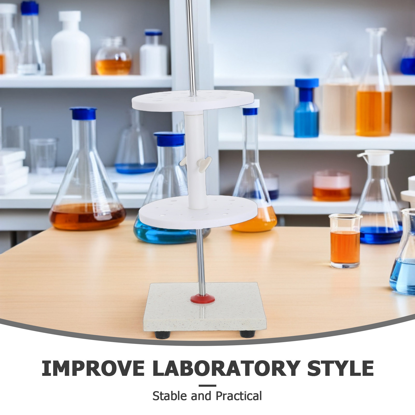 Soporte giratorio de 16 orific - Lab Equipment reseña y precio