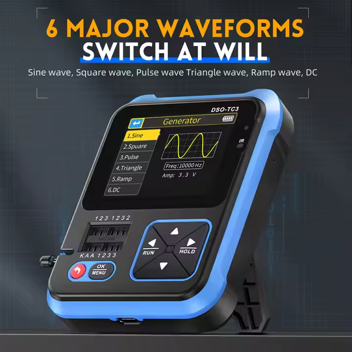 Osciloscopio Digital Portátil  - Fnirsi Digital Oscilloscope Handheld reseña y precio