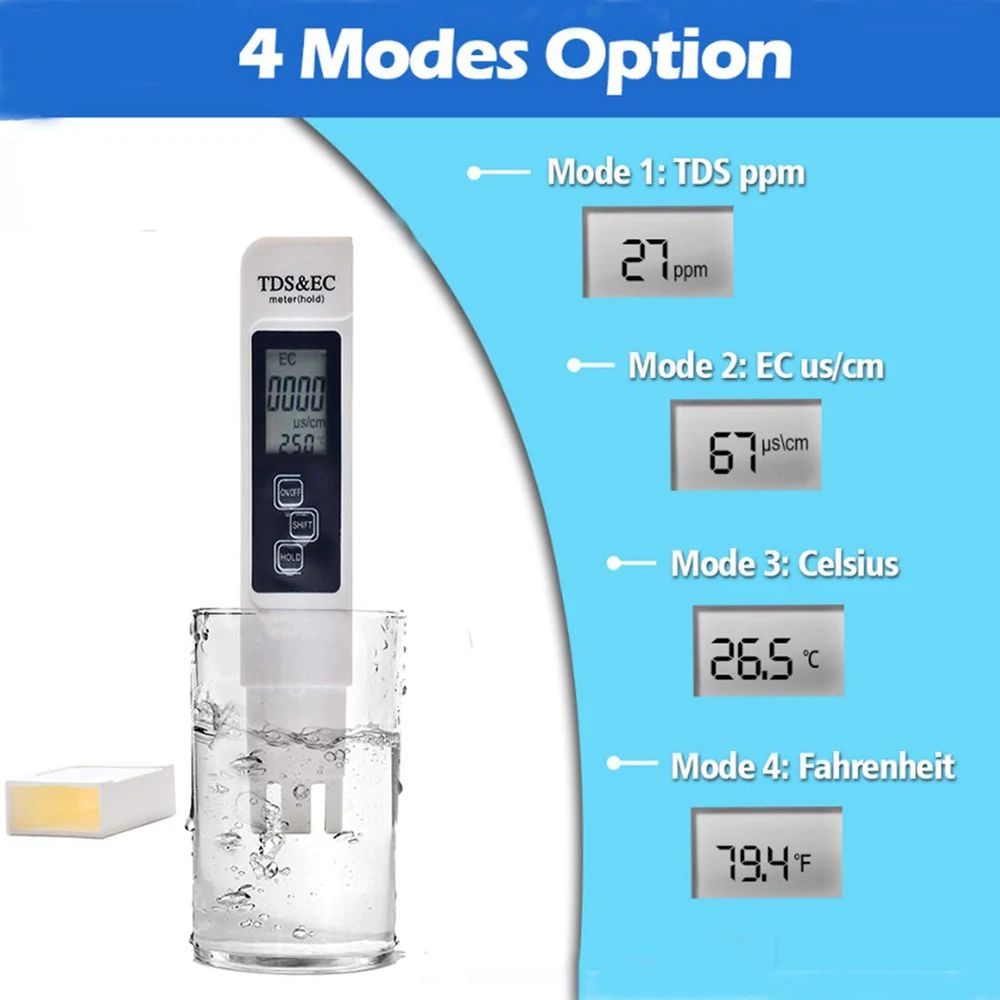 Medidor Digital de TDS y EC pa - Ph Meter Digital Water Tester reseña y precio