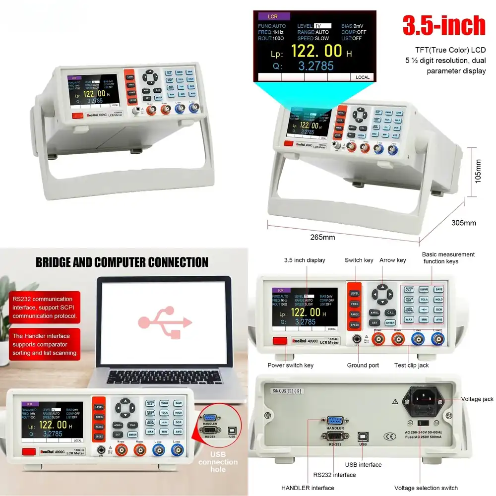 Medidor LCR Digital de Escrito - Test Instruments reseña y precio